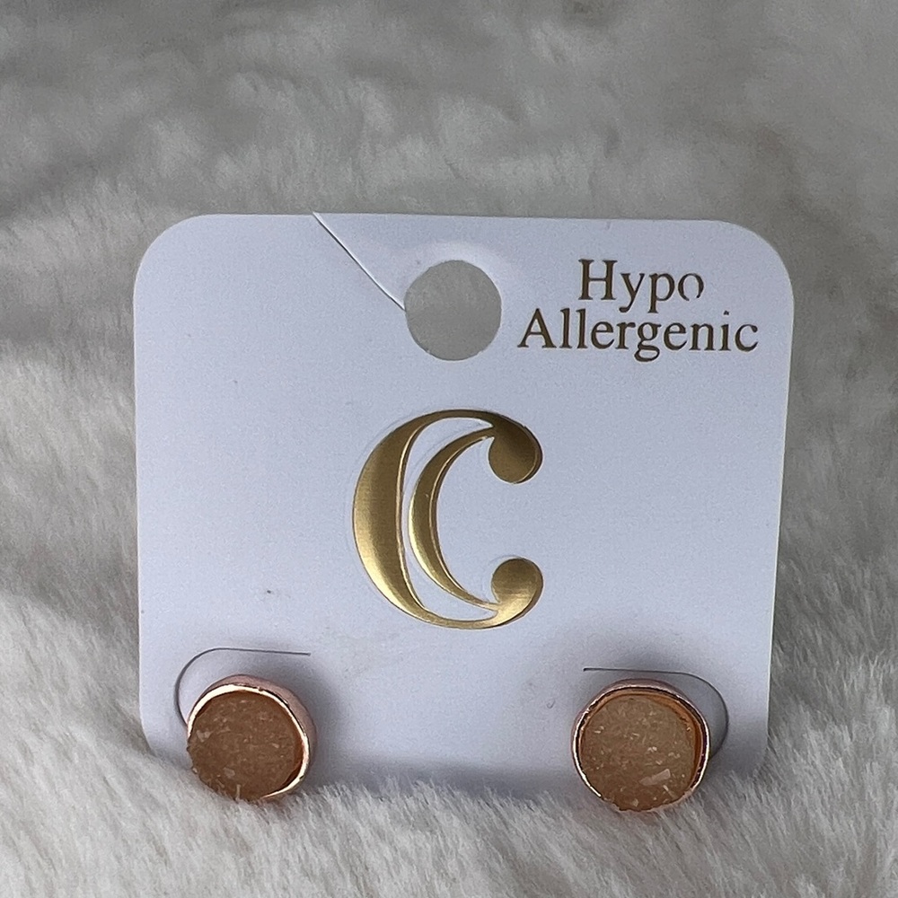 Rose Gold Stud Earrings